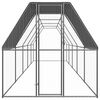 vidaXL Outdoor Chicken Cage 2x10x2 m Galvanised Steel