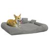 vidaXL Dog Cushion with Pillows Grey 115x100x20 cm Oxford Fabric