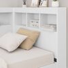 vidaXL Storage Headboard with Shelf White 90 cm Engineered Wood