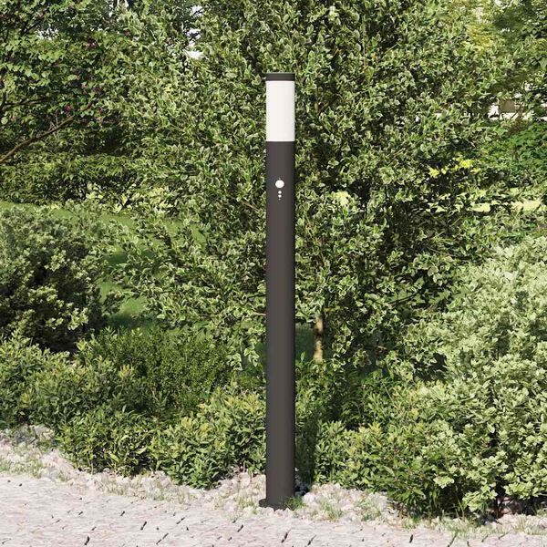vidaXL Bollard Light with Sensor 110 cm Stainless Steel IP44