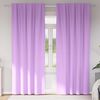 vidaXL Blackout Curtains with Rings 2 pcs Purple 260 x 140 cm