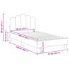 vidaXL Children's Bed Frame with Headboard Light Grey 80 x 160 cm