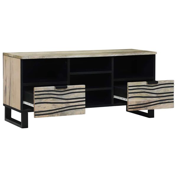 vidaXL TV Units with Drawer White 100 x 33 x 46 cm Engineered wood