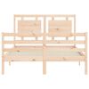 vidaXL Bed Frame without Mattress 140x190 cm Solid Wood