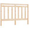 vidaXL Bed Headboard | Natural Wood | Solid Pine Wood | 126x4x100 cm