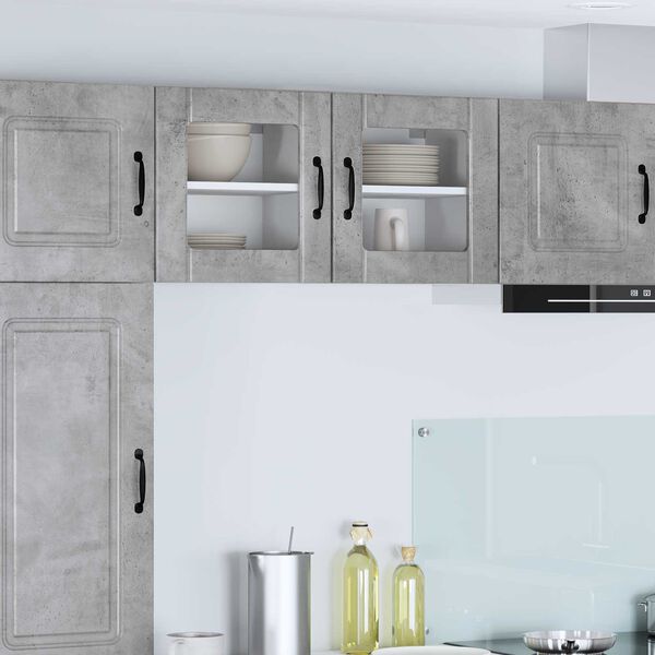 vidaXL Kitchen Cabinet Lucca 2 pcs Concrete Grey 40 x 31 x 40 cm