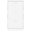vidaXL Shoe Cabinet White 59x17x108 cm Engineered Wood