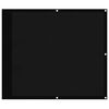 vidaXL Balcony Screen Black 90x700 cm 100% Polyester Oxford