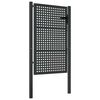 vidaXL Garden Gate Anthracite 100x150 cm Steel