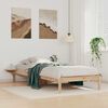 vidaXL Bed Frame with Side Tables Natural 100 x 220 cm Solid Pine Wood