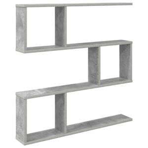 vidaXL Wall Shelf Concrete Grey 80 x 12 x 79.5 cm Engineered Wood