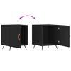 vidaXL Bedside Cabinets 2 pcs Black 40x40x50 cm Engineered Wood