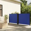vidaXL Retractable Side Awning Blue 120x600 cm