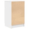 vidaXL Bedside Cabinet White 39x35x65 cm Engineered Wood