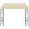vidaXL Wall-mounted Gazebo 3x3 m Cream Fabric