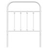 vidaXL Metal Headboard White 75 cm