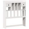 vidaXL Bookcase Bed without Mattress White 75x190cm Solid Wood Pine