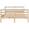 vidaXL Bed Frame with Headboard without Mattress 160x200 cm
