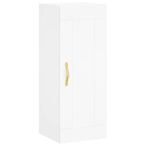 vidaXL Wall Mounted Cabinet White 34.5x34x90 cm Engineered Wood