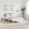 vidaXL Bed frame White and light grey 120 x 190 cm Solid pine wood