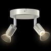 vidaXL Ceiling Spotlight with Spotlights Nickel 12 x 8 cm Steel