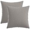 vidaXL Cushion with Pillow HEERLEN 2 pcs Cloud Grey Fabric