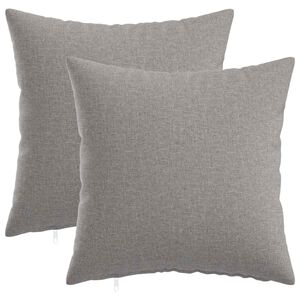 vidaXL Cushion with Pillow HEERLEN 2 pcs Cloud Grey Fabric