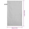 vidaXL Sports Towels 2 pcs Grey 50 x 30 cm Polyester and polyamide