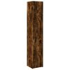 vidaXL Slim Storage Cabinet Smoked Oak 40x42.5x225 cm Engineered Wood