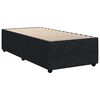 vidaXL Bed Frame without Mattress Black Single Velvet