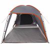 vidaXL Tent Cabin with Roof Grey and Orange 370 x 230 x 185 cm
