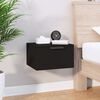 vidaXL Wall-mounted Bedside Cabinets 2 pcs Black 34x30x20 cm