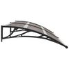 vidaXL Door Canopy Black 200x100 cm PC