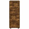 vidaXL Storage Cabinet Smoked Oak 40 x 48 x 105 cm Engineered Wood