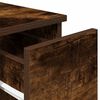 vidaXL Bedside Cabinets with Drawer 2 pcs Smoked Oak 20x36x60 cm