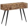 vidaXL Console Table 110x34x80 cm Solid Reclaimed Teak