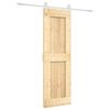 vidaXL Sliding Door 70 x 210 cm Solid Pine Wood (Untreated)