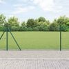 vidaXL Fence Post Green 25 x 1 m (16 x 16 mm mesh) Steel