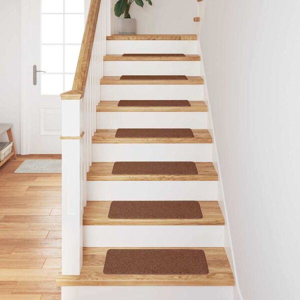 vidaXL Anti-slip Stair Mats 15 pcs Yellow 60 x 25 cm PP