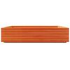 vidaXL Garden Planter Wax Brown 110x110x26.5 cm Solid Wood Pine