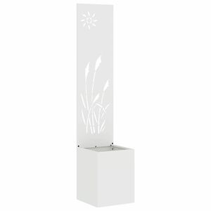 vidaXL Garden Privacy Screen White 32 x 150 cm Cold-rolled steel