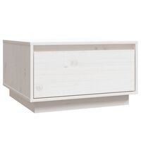 vidaXL Coffee Table White 55x56x32 cm Solid Wood Pine