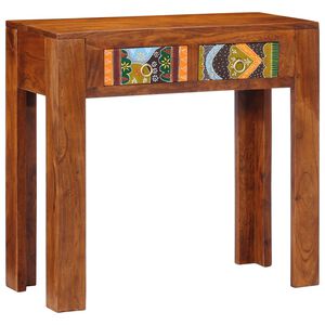 vidaXL Console Table 80x35x75 cm Solid Wood Acacia