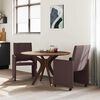 vidaXL Dining Chairs 2 pcs Dark brown 58 x 65 x 94 cm Fabric