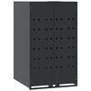 vidaXL Wheelie Bin Storage for Single Bin Anthracite 69x79x117cm Steel