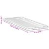 vidaXL Mattress Pads White 70 x 200 cm Latex