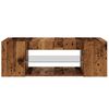 vidaXL TV Cabinet with LED Lights Old Wood 90x39x30 cm Engineered Wood