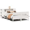 vidaXL Bookcase Bed without Mattress White 120x200cm Solid Wood Pine