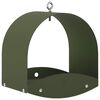 vidaXL Hanging Bird Feeder Steel Olive Green