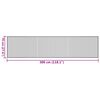 vidaXL Rug Rectangular Grey70x300 cm Bamboo